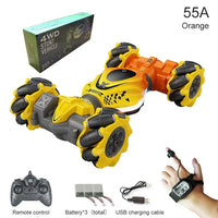RC Watch Gesture Rotation Stunt Car – 3-Way Control, 360° Stunts, Endless Fun