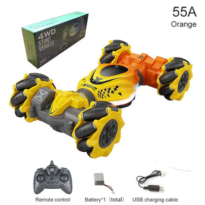 RC Watch Gesture Rotation Stunt Car – 3-Way Control, 360° Stunts, Endless Fun