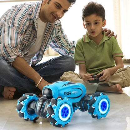 86A RC Stunt Car with Gesture Control, Music, LED Lights & Long-Lasting Battery