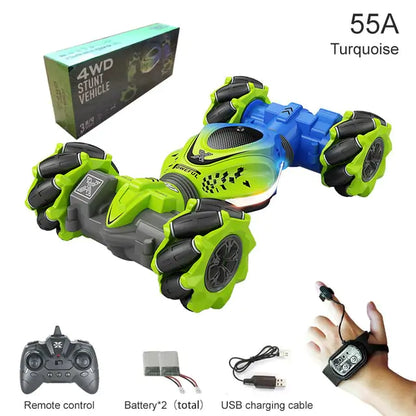 RC Watch Gesture Rotation Stunt Car – 3-Way Control, 360° Stunts, Endless Fun