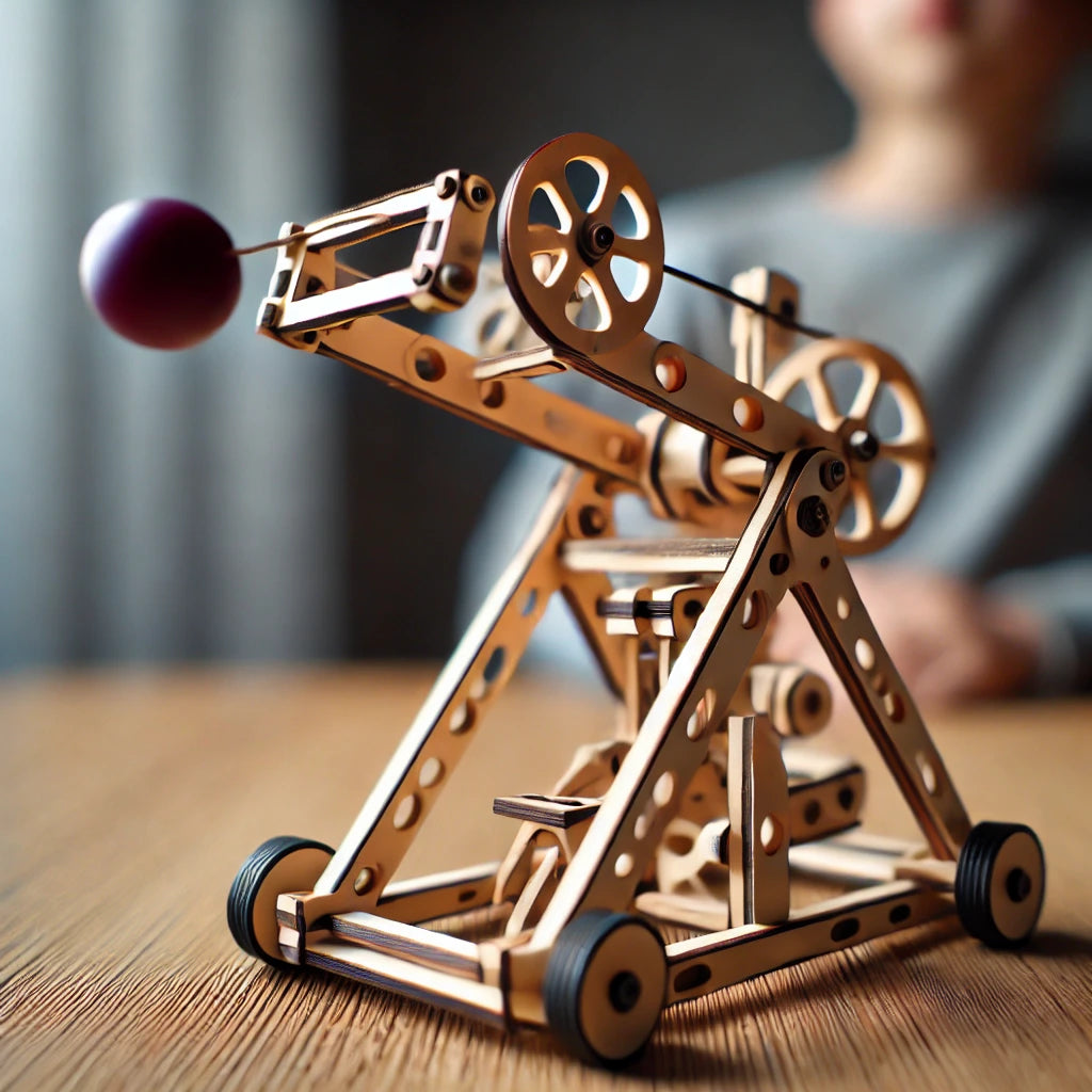 Pathfinders Leonardo da Vinci Catapult Kit – Educational STEM Wood Building Kit for Ages 12-14