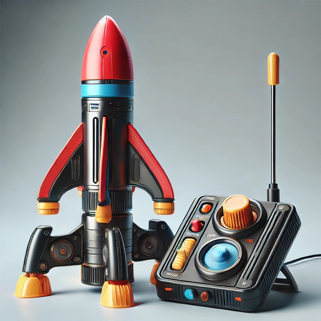Kids Electric Rocket Launcher Space Exploration Toy with Parachute Outdoor Rocket Model