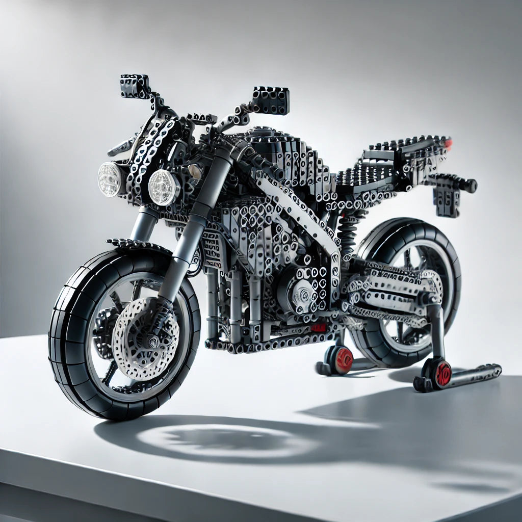 Kids' Motorcycle Building Block Model Kit