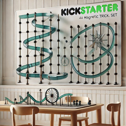 NATIONAL GEOGRAPHIC Magnetic Marble Run – 75-Piece STEM Building Set with Magnetic Tracks, Trick Pieces & Marbles