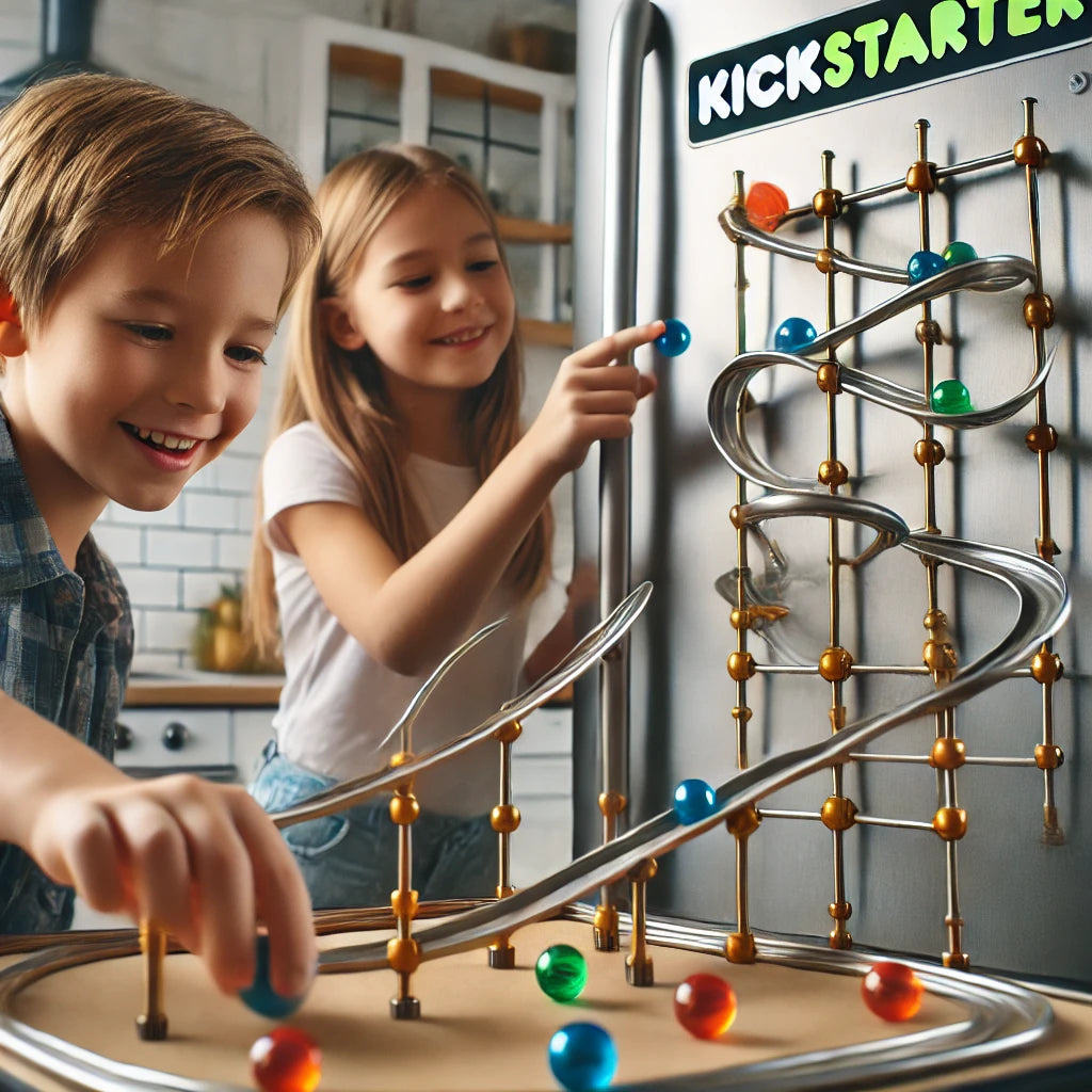 NATIONAL GEOGRAPHIC Magnetic Marble Run – 75-Piece STEM Building Set with Magnetic Tracks, Trick Pieces & Marbles