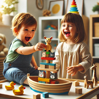 Animal Balance Building Blocks Game – Montessori-Inspired Stacking Fun