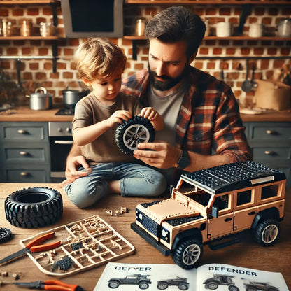 Rover Defender Building Blocks Set – Realistic Off-Road Vehicle Model Kit for Creative Builders & Collectors