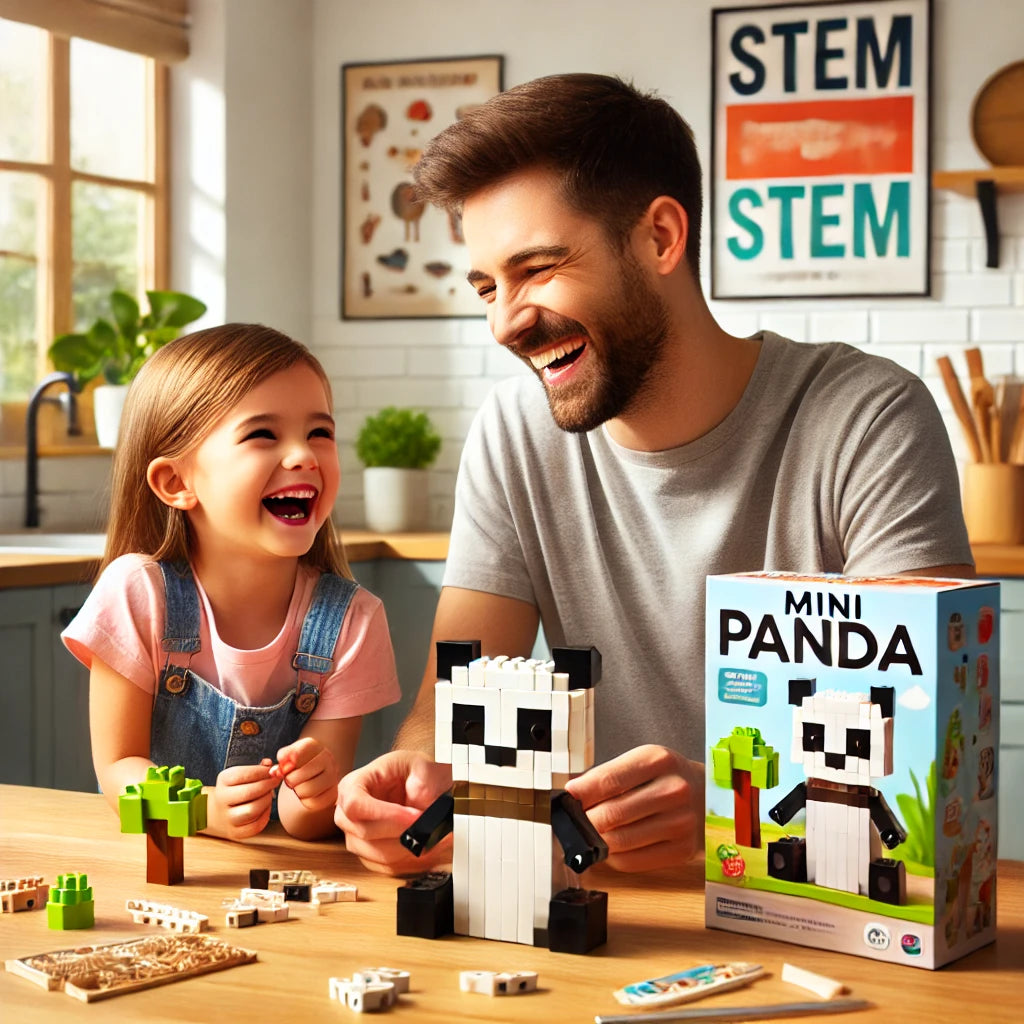 Mini Panda Building Blocks Set – Educational & Creative Brick Model for Kids | Safe & Durable STEM Toy