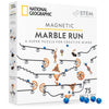 NATIONAL GEOGRAPHIC Magnetic Marble Run – 75-Piece STEM Building Set with Magnetic Tracks, Trick Pieces & Marbles