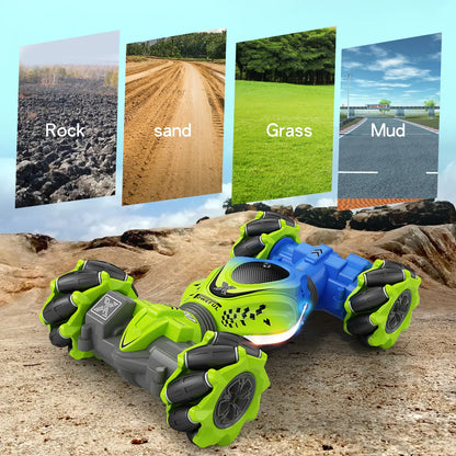RC Watch Gesture Rotation Stunt Car – 3-Way Control, 360° Stunts, Endless Fun