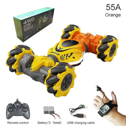 RC Watch Gesture Rotation Stunt Car – 3-Way Control, 360° Stunts, Endless Fun