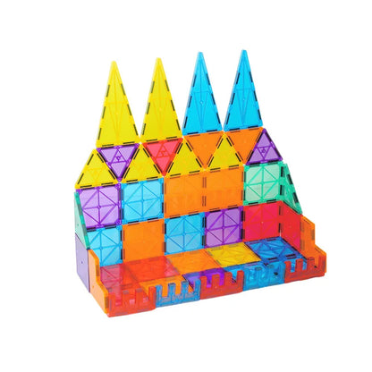 Magnetic 3D Building Blocks Set – 50-Piece STEM Construction Toy for Kids | Creative Learning & Holiday Gift