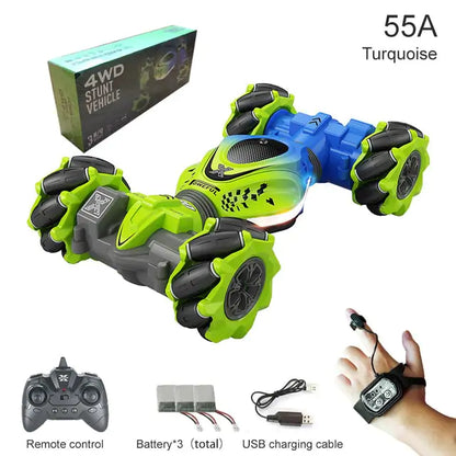 RC Watch Gesture Rotation Stunt Car – 3-Way Control, 360° Stunts, Endless Fun