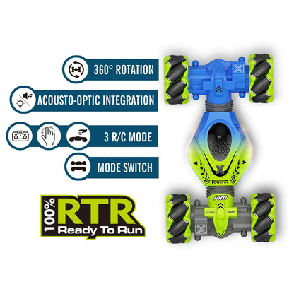 RC Watch Gesture Rotation Stunt Car – 3-Way Control, 360° Stunts, Endless Fun