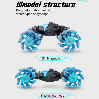86A RC Stunt Car with Gesture Control, Music, LED Lights & Long-Lasting Battery