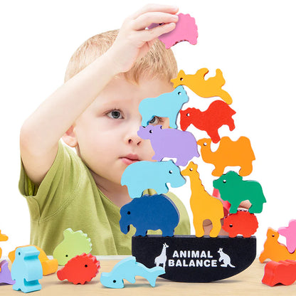 Animal Balance Building Blocks Game – Fun Stacking & Balancing Toy for Kids | Develops Coordination & Problem-Solving Skills