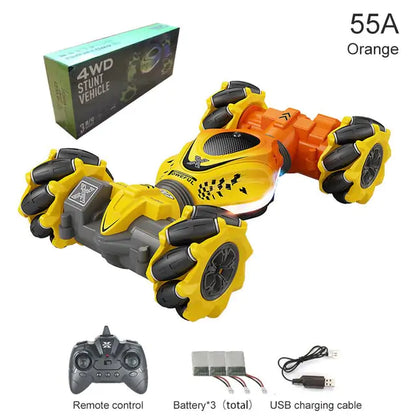 RC Watch Gesture Rotation Stunt Car – 3-Way Control, 360° Stunts, Endless Fun