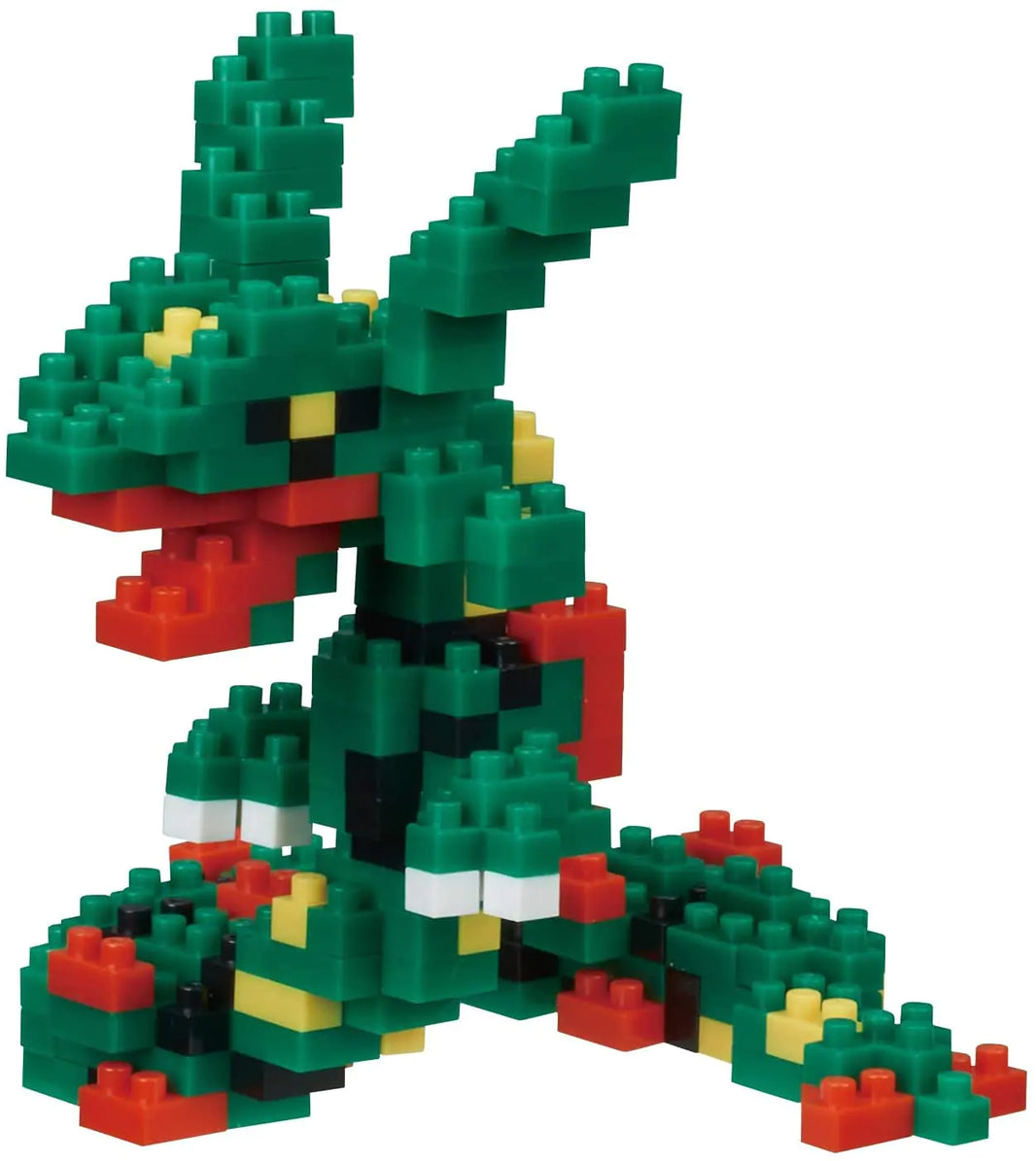 Nanoblock Pokémon Rayquaza Building Kit – 240-Piece Mini Brick Set | Officially Licensed Kawada Product